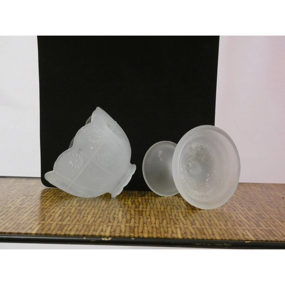 Vintage 1970's Westmoreland Frosted Fairy Lamp - Picture 5 of 10